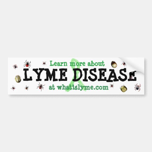 Leer meer over Lyme ziekte bumper sticker (Voorkant)