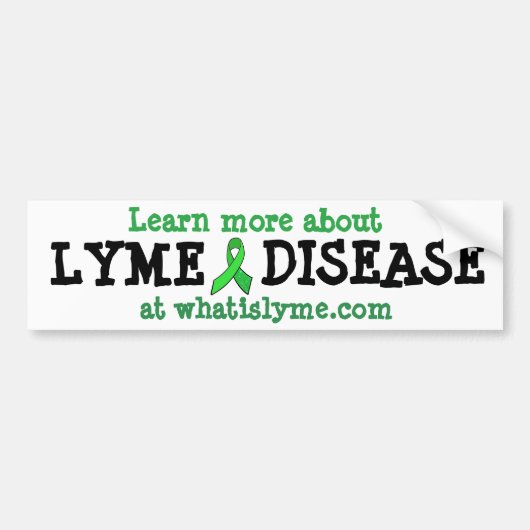 Leer meer over Lyme ziekte bumpersticker (Voorkant)