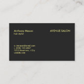 Leer / Modern Type Visitekaartje (Achterkant)