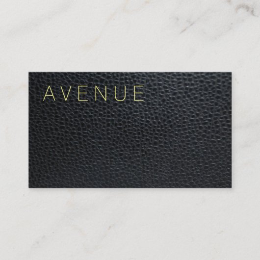 Leer / Modern Type Visitekaartje (Voorkant)