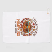 Leer Moppertjes Patch Halloween Zonnebril_1 Golfhanddoek (Horizontaal)