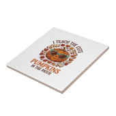 Leer Moppige Pompoenen Patch Halloween Zonnebril_1 Tegeltje (Zijkant)