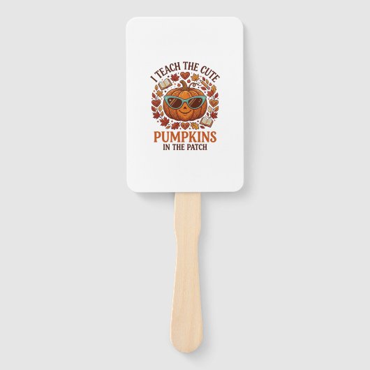 Leer Mopshagedis Patch Halloween Zonnebril_1 Handwaaier (Voorkant)