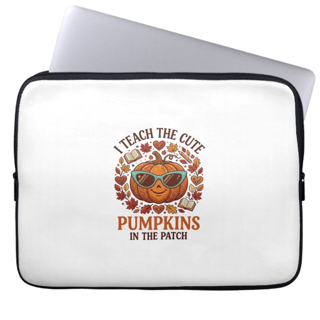 Leer Mopshagedis Patch Halloween Zonnebril_1 Laptop Sleeve (Voorkant)
