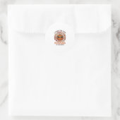 Leer Mopshagedis Patch Halloween Zonnebril_1 Ronde Sticker (Tas)