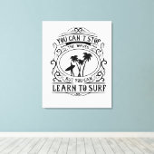 Leer naar Surf Canvas Afdruk (Insitu (Houten vloer))