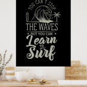 Leer naar Surf Poster (Keuken)