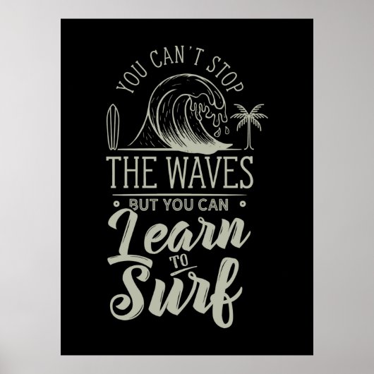 Leer naar Surf Poster (Voorkant)