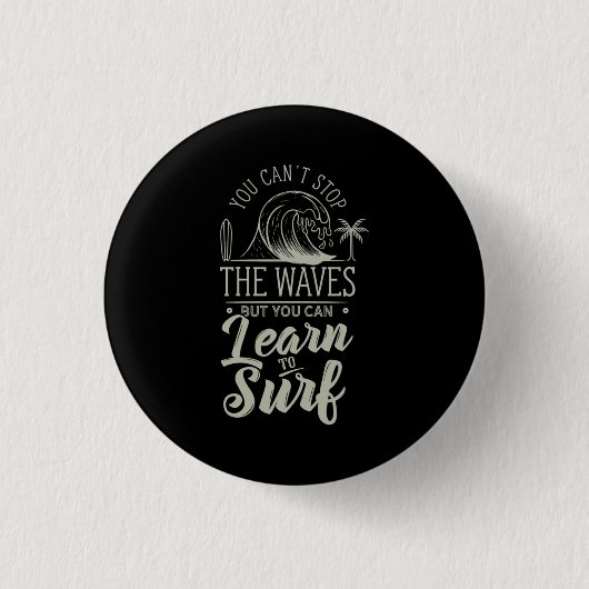 Leer naar Surf Ronde Button 3,2 Cm (Voorkant)
