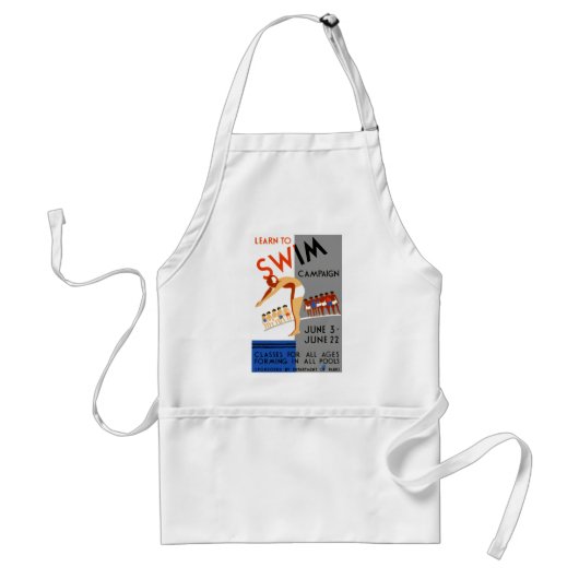 Leer naar SWM Standaard Schort (Voorkant)