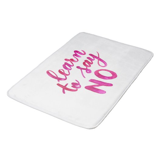 Leer nee zeggen - roze badmat (Gekanteld)