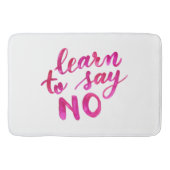 Leer nee zeggen - roze badmat (Voorkant)