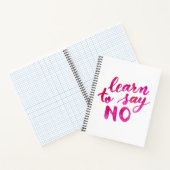 Leer nee zeggen - roze notitieboek (Binnen)