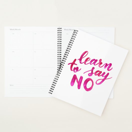 Leer nee zeggen - roze planner (Display)