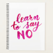 Leer nee zeggen - roze planner (Voorkant)