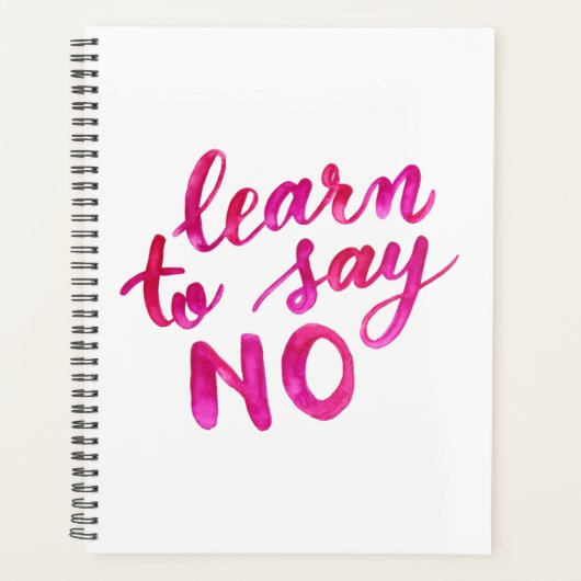 Leer nee zeggen - roze planner (Voorkant)