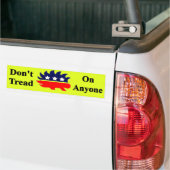 Leer niet op iemand met een libertariële porcupine bumpersticker (Op Truck)
