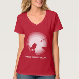 Leer om Alleen te Vechten – Leeuw Onder Maanlicht T-shirt