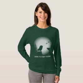 Leer om Alleen te Vechten – Leeuw Onder Maneschijn T-shirt