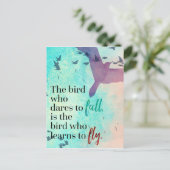 Leer om Citaat te vliegen Briefkaart (Staand voorkant)
