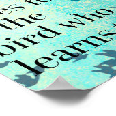 Leer om Citaat te vliegen Poster (Hoek)