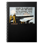 Leer om de Grote Pistolen te maken en te testen! Notitieboek (Voorkant)