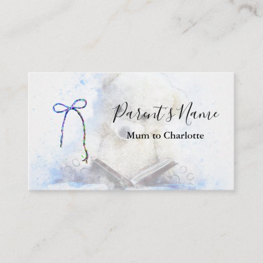 Leer om Teddy Bear Visitekaartje te lezen (Voorkant)