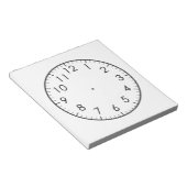 Leer om tijd analoge horloge klok Kinder te vertel Notitieblok (Schuin)