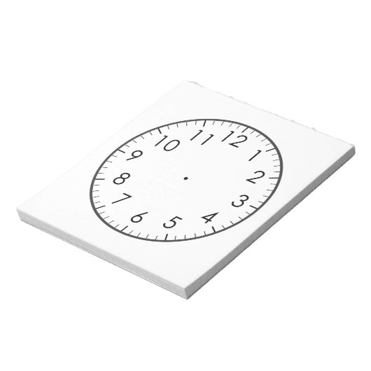 Leer om tijd analoge horloge klok Kinder te vertel Notitieblok (Linkerzijde)