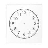 Leer om tijd analoge horloge klok Kinder te vertel Notitieblok (Voorkant)