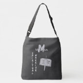 Leer & ontdek Boekentas | Monogram | Gepersonalise Crossbody Tas (Achterkant)