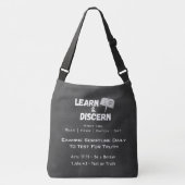 Leer & ontdek Boekentas | Monogram | Gepersonalise Crossbody Tas (Voorkant)