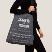 Leer & ontdek Boekentas | Monogram | Gepersonalise Crossbody Tas (Dichtbij)