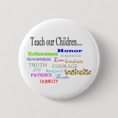 Leer onze kinderen ronde button 5,7 cm (Voorkant)