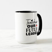 Leer onze toekomstige leiders WordArt Mok (Voorkant rechts)