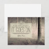 Leer over het leven briefkaart (Voorkant / Achterkant)