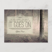 Leer over het leven briefkaart (Voorkant)