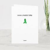 Leer over Lyme Ziekte Lege Notecard Kaart (Achterkant)