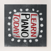 Leer piano vandaag Jigsaw Puzzel (Horizontaal)