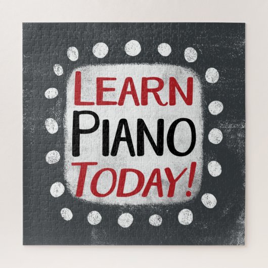 Leer piano vandaag Jigsaw Puzzel (Verticaal)