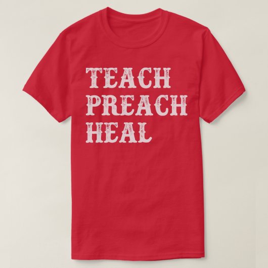 Leer Preach Heal T-shirt (Design voorkant)