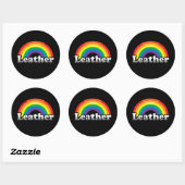 LEER PRICKEID RONDE STICKER (Vel)