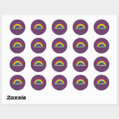LEER PRIDE RONDE STICKER (Vel)