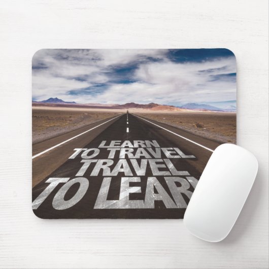 Leer reizen om te leren muismat (Met muis)