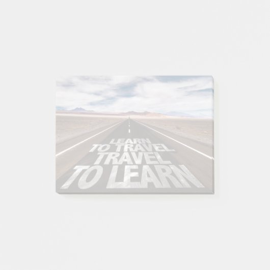 Leer reizen om te leren post-it® notes (Voorkant)