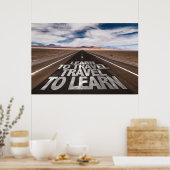 Leer reizen om te leren poster (Keuken)