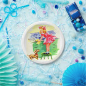 Leer Rover hoe de afwas moet worden afgewassen Papieren Bordje (Feest)