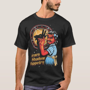 leer schaduw pupperty Witchcraft Grunge Emo Gothic T-shirt