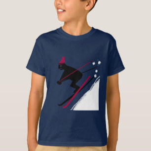 Leer skiën t-shirt