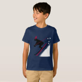 Leer skiën t-shirt (Voorkant volledig)